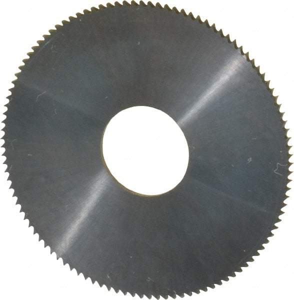 Made in USA - 1-1/4" Diam x 0.032" Blade Thickness, 3/8" Arbor Hole Diam, 110 Teeth, Solid Carbide, Jeweler's Saw - Uncoated - Americas Industrial Supply