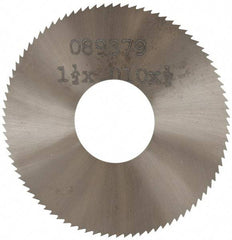 Made in USA - 1-1/2" Diam x 0.01" Blade Thickness, 1/2" Arbor Hole Diam, 130 Teeth, Solid Carbide, Jeweler's Saw - Uncoated - Americas Industrial Supply