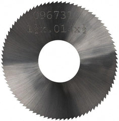 Made in USA - 1-1/2" Diam x 0.014" Blade Thickness, 1/2" Arbor Hole Diam, 110 Teeth, Solid Carbide, Jeweler's Saw - Uncoated - Americas Industrial Supply