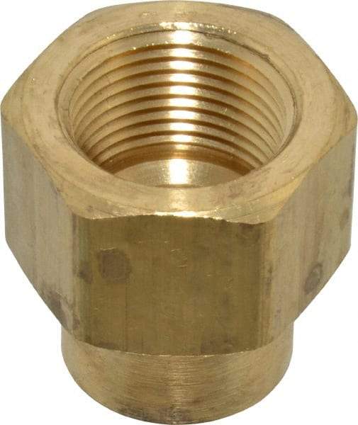 Parker - 3/4 x 1/2 Female Thread, Brass Industrial Pipe Coupling - FNPTF, 1,000 psi - Americas Industrial Supply