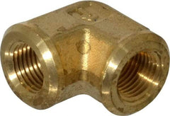 Parker - 1/8 Female Thread, Brass Industrial Pipe 90° Female Elbow - FNPTF, 1,000 psi - Americas Industrial Supply