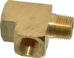 Parker - 1/2 Male Thread x 1/2 Female Thread, Brass Industrial Pipe Street Tee - MNPTF x FNPTF, 1,000 psi - Americas Industrial Supply
