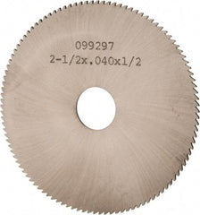 Made in USA - 2-1/2" Diam x 0.04" Blade Thickness, 1/2" Arbor Hole Diam, 110 Teeth, Solid Carbide, Jeweler's Saw - Uncoated - Americas Industrial Supply