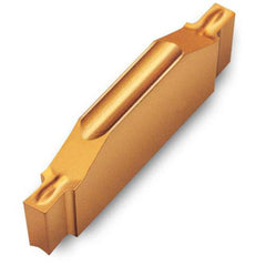 Grooving Insert: TDTT K10, Solid Carbide Uncoated, Neutral, 0.063″ Cutting Width, Series TDT