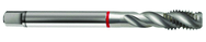 M8x0.75 6H 3-Flute Cobalt Red Ring Semi-Bottoming 40 degree Spiral Flute Tap-Bright - Americas Industrial Supply