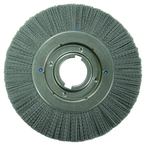 10 x 1-1/8 x 2'' Arbor - Crimped Nylox Filament 180 Grit Straight Wheel - Americas Industrial Supply