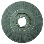 10 x 1-1/8 x 2'' Arbor - Crimped Nylox Filament 120 Grit Straight Wheel - Americas Industrial Supply