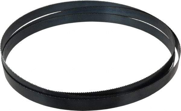Starrett - 8 TPI, 11' Long x 1" Wide x 0.035" Thick, Welded Band Saw Blade - Carbon Steel, Toothed Edge, Raker Tooth Set, Flexible Back, Contour Cutting - Americas Industrial Supply