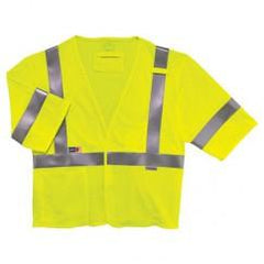 8356FRHL L/XL LIME FR VEST - Americas Industrial Supply