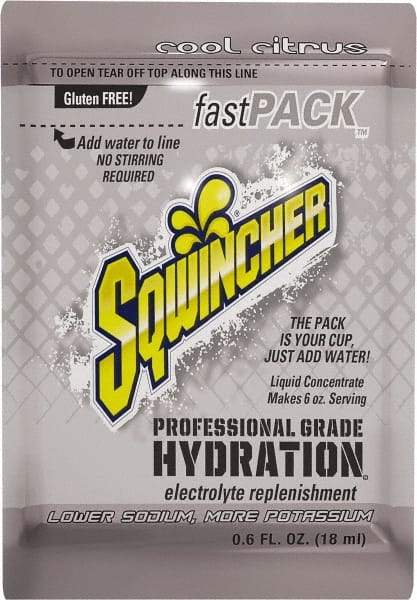 Sqwincher - Pack Cool Citrus Activity Drink - Liquid Concentrate, Yields 6 oz - Americas Industrial Supply