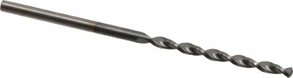 Chicago-Latrobe - #44 135° High Speed Steel Jobber Drill - TiCN Finish, Right Hand Cut, Parabolic Flute, Straight Shank, 2-1/8" OAL, Notched Point - Americas Industrial Supply