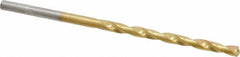 Chicago-Latrobe - #31 135° Cobalt Jobber Drill - TiN Finish, Right Hand Cut, Spiral Flute, Straight Shank, 2-3/4" OAL, Split Point - Americas Industrial Supply