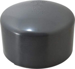 Value Collection - 8" PVC Plastic Pipe End Cap - Schedule 80, Slip End Connections - Americas Industrial Supply