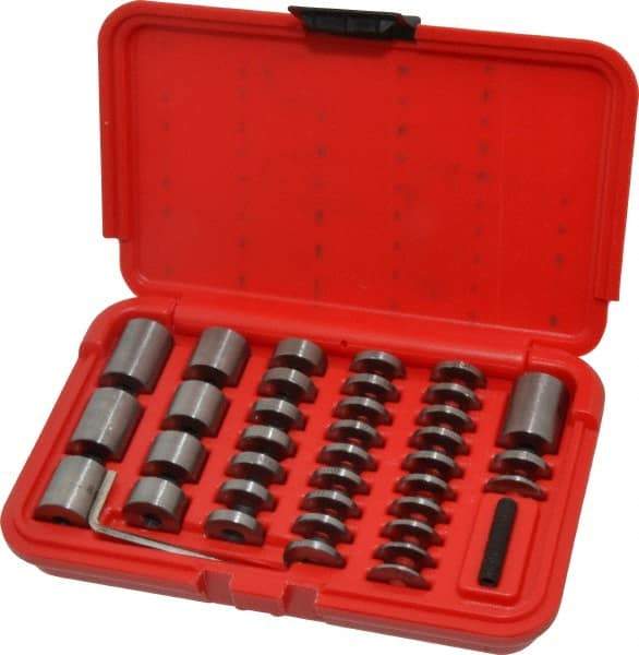 SPI - 36 Piece, 0.05 to 1", Steel Spacer Block Set - Round, 0.0001" Tolerance - Americas Industrial Supply