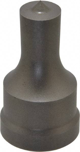 Cleveland Steel Tool - 9/16 Inch Diameter Round Ironworker Punch - 1-1/32 Inch Body Diameter, 1-5/32 Inch Head Diameter, 1-15/16 Inch Overall Length - Americas Industrial Supply