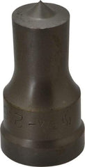 Cleveland Steel Tool - 3/4 Inch Diameter Round Ironworker Punch - 1-1/32 Inch Body Diameter, 1-5/32 Inch Head Diameter, 1-15/16 Inch Overall Length - Americas Industrial Supply