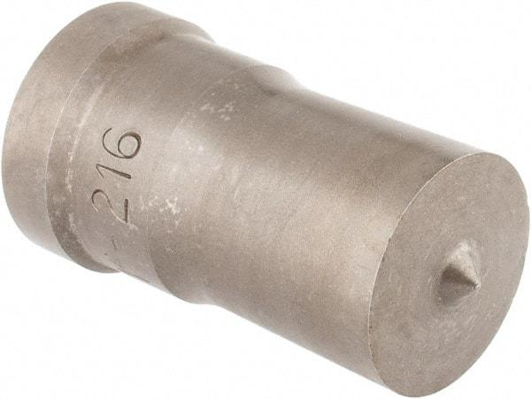 Cleveland Steel Tool - 1 Inch Diameter Round Ironworker Punch - 1-1/32 Inch Body Diameter, 1-5/32 Inch Head Diameter, 1-15/16 Inch Overall Length - Americas Industrial Supply