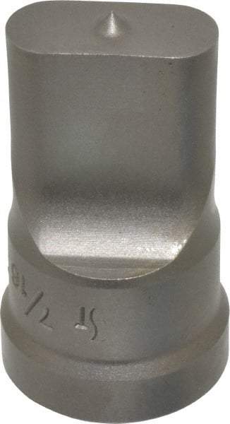 Cleveland Steel Tool - 7/16 Inch Wide Oblong Ironworker Punch - 1-1/32 Inch Body Diameter, 1-5/32 Inch Head Diameter, 1-15/16 Inch Overall Length - Americas Industrial Supply