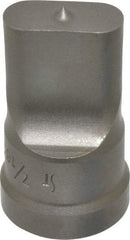 Cleveland Steel Tool - 7/16 Inch Wide Oblong Ironworker Punch - 1-1/32 Inch Body Diameter, 1-5/32 Inch Head Diameter, 1-15/16 Inch Overall Length - Americas Industrial Supply