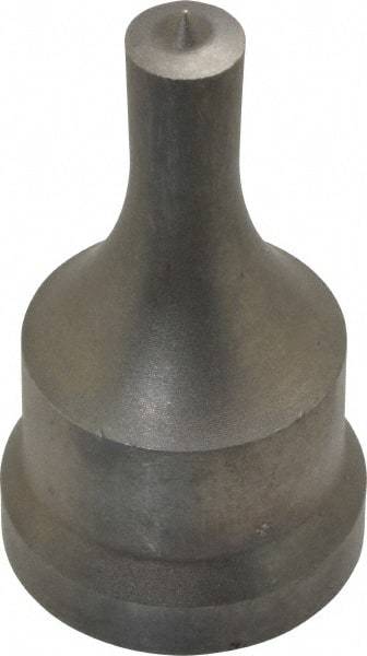 Cleveland Steel Tool - 3/8 Inch Diameter Round Ironworker Punch - 1-1/16 Inch Body Diameter, 1-7/32 Inch Head Diameter, 2-1/8 Inch Overall Length - Americas Industrial Supply