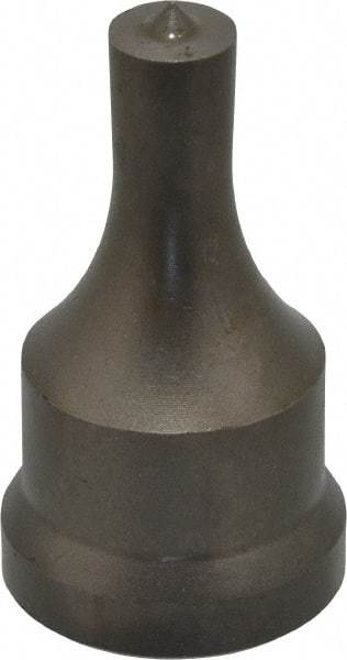 Cleveland Steel Tool - 7/16 Inch Diameter Round Ironworker Punch - 1-1/16 Inch Body Diameter, 1-7/32 Inch Head Diameter, 2-1/8 Inch Overall Length - Americas Industrial Supply