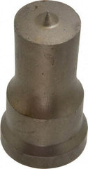 Cleveland Steel Tool - 7/8 Inch Diameter Round Ironworker Punch - 1-1/16 Inch Body Diameter, 1-7/32 Inch Head Diameter, 2-1/8 Inch Overall Length - Americas Industrial Supply