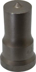 Cleveland Steel Tool - 15/16 Inch Diameter Round Ironworker Punch - 1-1/16 Inch Body Diameter, 1-7/32 Inch Head Diameter, 2-1/8 Inch Overall Length - Americas Industrial Supply