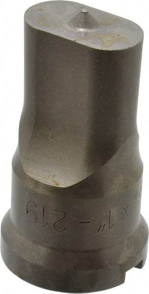 Cleveland Steel Tool - 9/16 Inch Wide Oblong Ironworker Punch - 1-1/16 Inch Body Diameter, 1-7/32 Inch Head Diameter, 2-1/8 Inch Overall Length - Americas Industrial Supply