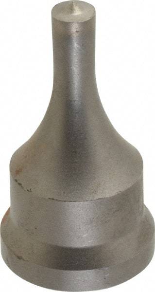 Cleveland Steel Tool - 11/32 Inch Diameter Round Ironworker Punch - 1-1/16 Inch Body Diameter, 1.24 Inch Head Diameter, 2-3/16 Inch Overall Length - Americas Industrial Supply