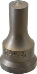 Cleveland Steel Tool - 5/8 Inch Diameter Round Ironworker Punch - 1-1/16 Inch Body Diameter, 1.24 Inch Head Diameter, 2-3/16 Inch Overall Length - Americas Industrial Supply