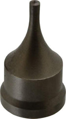 Cleveland Steel Tool - 7/32 Inch Diameter Round Ironworker Punch - 1-7/32 Inch Body Diameter, 1-3/8 Inch Head Diameter, 2-3/8 Inch Overall Length - Americas Industrial Supply