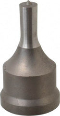 Cleveland Steel Tool - 13/32 Inch Diameter Round Ironworker Punch - 1-7/32 Inch Body Diameter, 1-3/8 Inch Head Diameter, 2-3/8 Inch Overall Length - Americas Industrial Supply