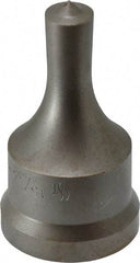 Cleveland Steel Tool - 15/32 Inch Diameter Round Ironworker Punch - 1-7/32 Inch Body Diameter, 1-3/8 Inch Head Diameter, 2-3/8 Inch Overall Length - Americas Industrial Supply