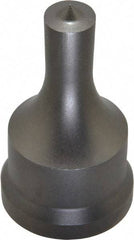 Cleveland Steel Tool - 1/2 Inch Diameter Round Ironworker Punch - 1-7/32 Inch Body Diameter, 1-3/8 Inch Head Diameter, 2-3/8 Inch Overall Length - Americas Industrial Supply