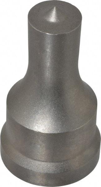 Cleveland Steel Tool - 11/16 Inch Diameter Round Ironworker Punch - 1-7/32 Inch Body Diameter, 1-3/8 Inch Head Diameter, 2-3/8 Inch Overall Length - Americas Industrial Supply