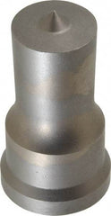 Cleveland Steel Tool - 1 Inch Diameter Round Ironworker Punch - 1-7/32 Inch Body Diameter, 1-3/8 Inch Head Diameter, 2-3/8 Inch Overall Length - Americas Industrial Supply