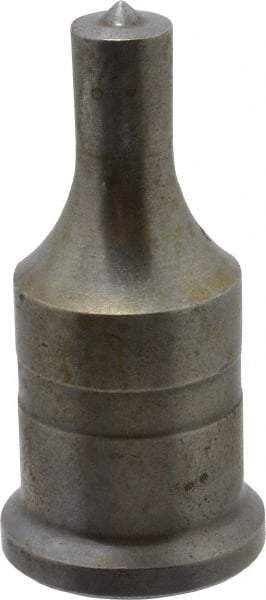 Cleveland Steel Tool - 7/16 Inch Diameter Round Ironworker Punch - 1 Inch Body Diameter, 1-3/16 Inch Head Diameter, 2-7/16 Inch Overall Length - Americas Industrial Supply