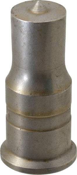 Cleveland Steel Tool - 13/16 Inch Diameter Round Ironworker Punch - 1 Inch Body Diameter, 1-3/16 Inch Head Diameter, 2-7/16 Inch Overall Length - Americas Industrial Supply