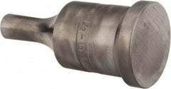 Cleveland Steel Tool - 1/2 Inch Diameter Round Ironworker Punch - 1-1/4 Inch Body Diameter, 1-1/2 Inch Head Diameter, 3-1/8 Inch Overall Length - Americas Industrial Supply