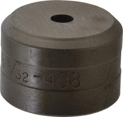 Cleveland Steel Tool - 9/32 Inch Diameter Round Ironworker Die - 1-1/2 Inch Head Diameter, 1 Inch Head Height - Americas Industrial Supply