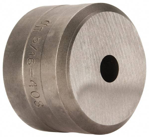 Cleveland Steel Tool - 5/16 Inch Diameter Round Ironworker Die - 1-1/2 Inch Head Diameter, 1 Inch Head Height - Americas Industrial Supply