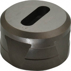 Cleveland Steel Tool - 1-3/32 Inch Long x 11/32 Inch Wide Oblong Ironworker Die - 1-13/16 Inch Head Diameter, 1-1/8 Inch Head Height - Americas Industrial Supply