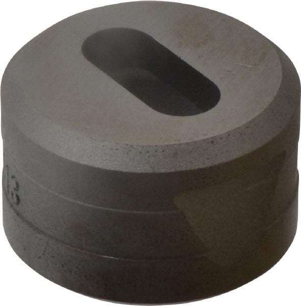 Cleveland Steel Tool - 1-3/32 Inch Long x 15/32 Inch Wide Oblong Ironworker Die - 1-13/16 Inch Head Diameter, 1-1/8 Inch Head Height - Americas Industrial Supply