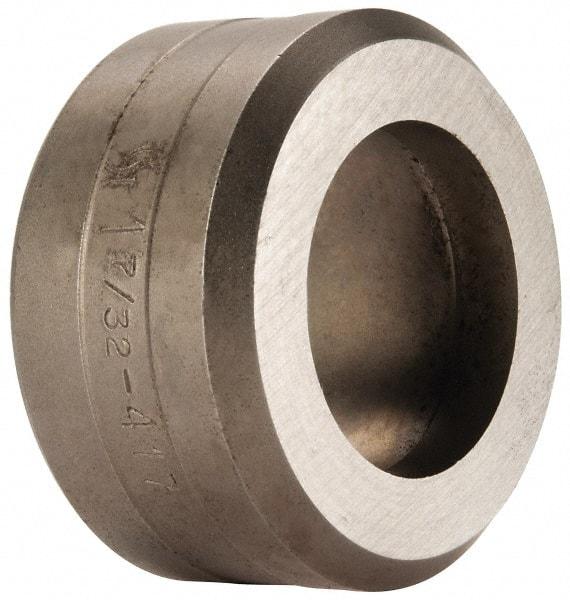 Cleveland Steel Tool - 1-7/32 Inch Diameter Round Ironworker Die - 2 Inch Head Diameter, 1 Inch Head Height - Americas Industrial Supply