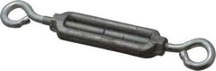 Made in USA - 74 Lb Load Limit, 1/4" Thread Diam, 2-1/4" Take Up, Aluminum Eye & Eye Turnbuckle - 2-5/16" Body Length, 11/64" Neck Length, 5-1/2" Closed Length - Americas Industrial Supply