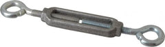 Made in USA - 96 Lb Load Limit, 5/16" Thread Diam, 2-9/16" Take Up, Aluminum Eye & Eye Turnbuckle - 3-7/16" Body Length, 7/32" Neck Length, 6-3/4" Closed Length - Americas Industrial Supply
