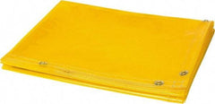 Steiner - 6' High x 8' Wide x 14mm Thick Vinyl Welding Curtain - Yellow, Grommet - Americas Industrial Supply