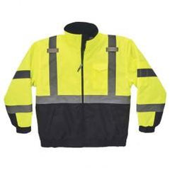 8377 M LIME QUILTED BOMBER JACKET - Americas Industrial Supply