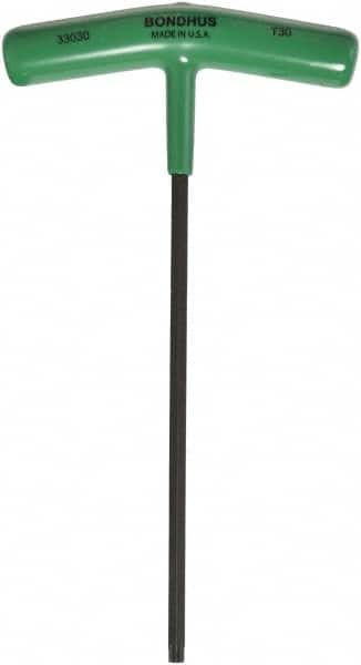 Bondhus - T30 Standard Torx Key - T-Handle Cushion Grip, Protanium High Torque Steel - Americas Industrial Supply