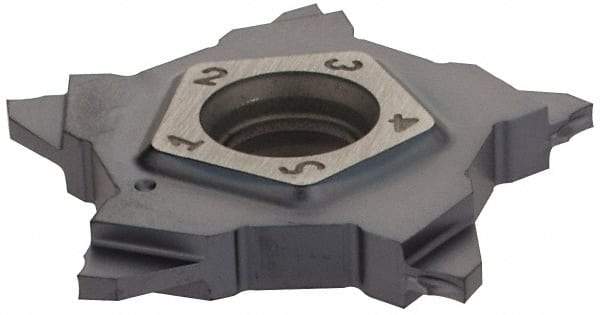 Iscar - 24N104J000PENTA J Grade IC908, 1.04mm Cutting Width Carbide Grooving Insert - 2mm Max Depth of Cut, Neutral, TiAlN Finish - Americas Industrial Supply